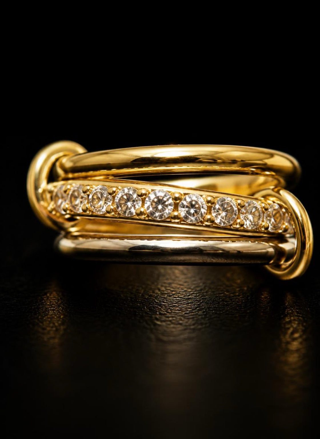 The Day and Night stack rings detail view