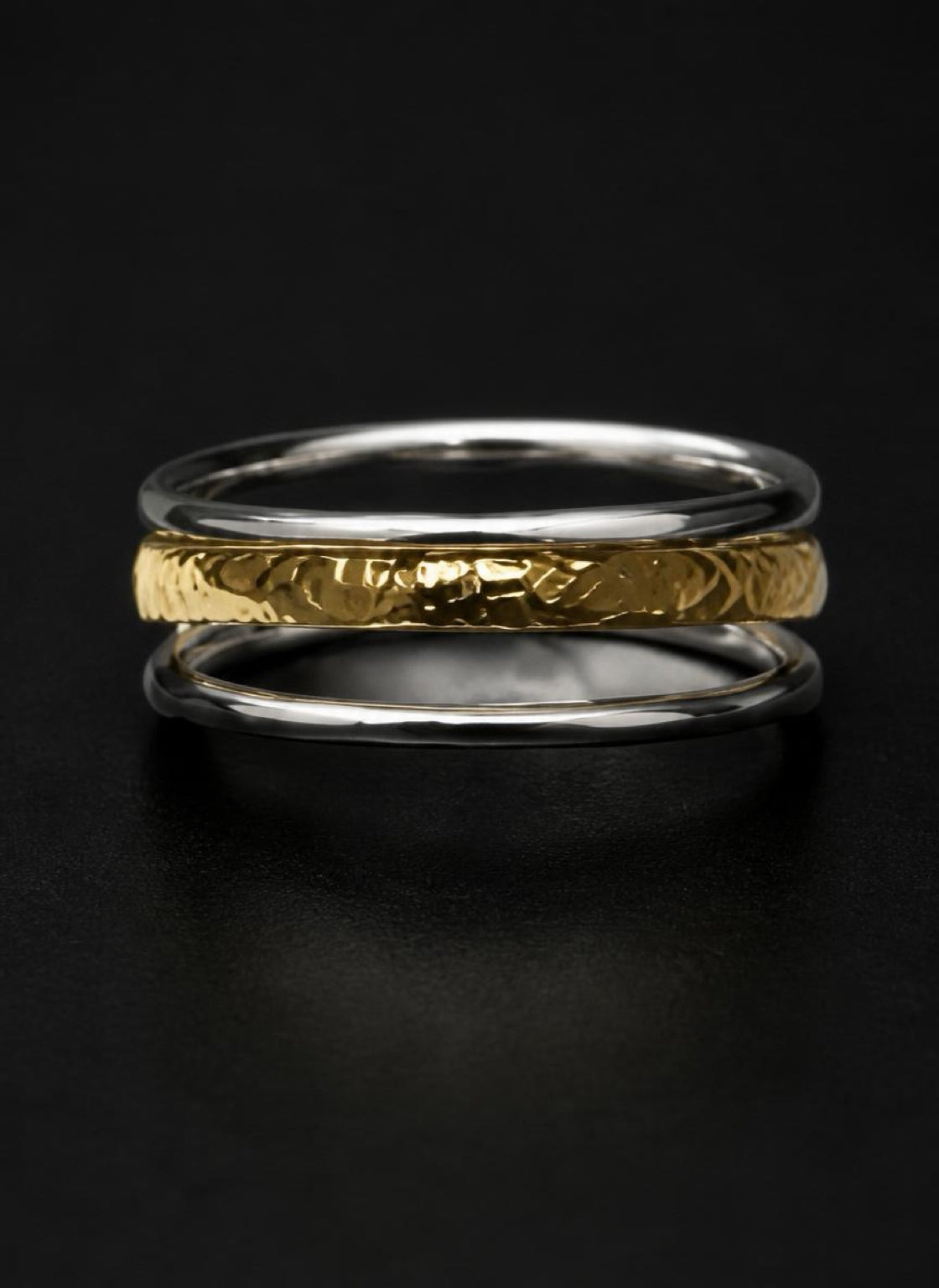 The Sol and Luna ring detail view