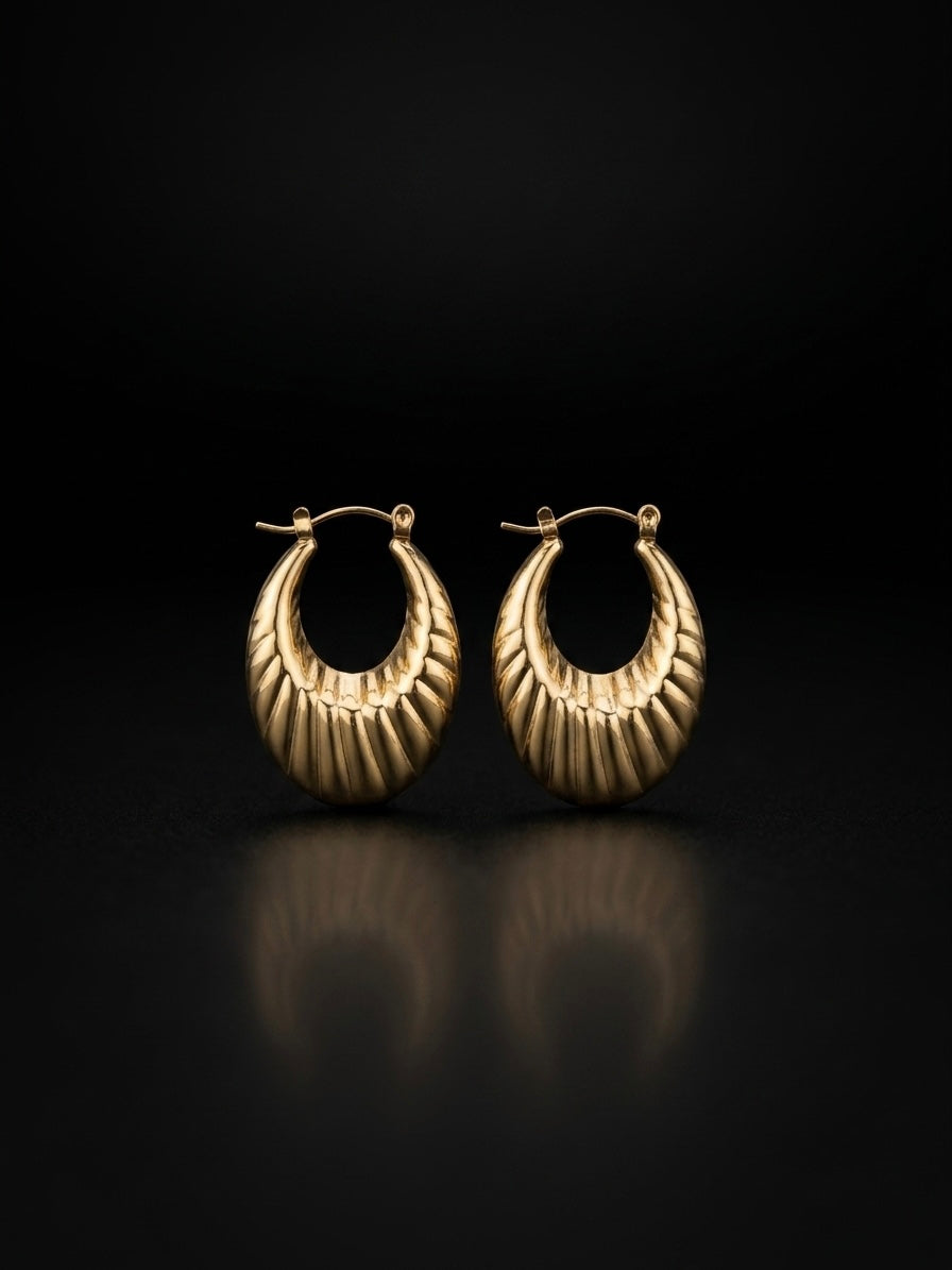 The Odyssey earrings styled view