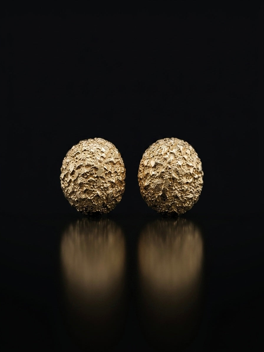 Lava earrings styled view