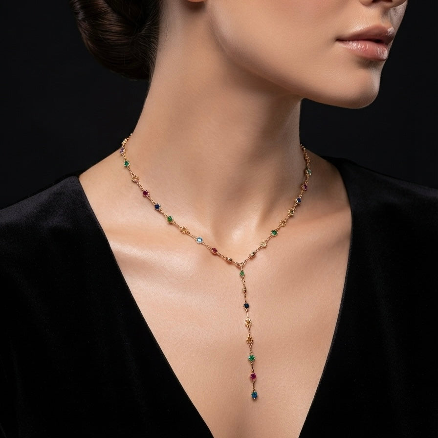 The Mosaic Drop Necklace